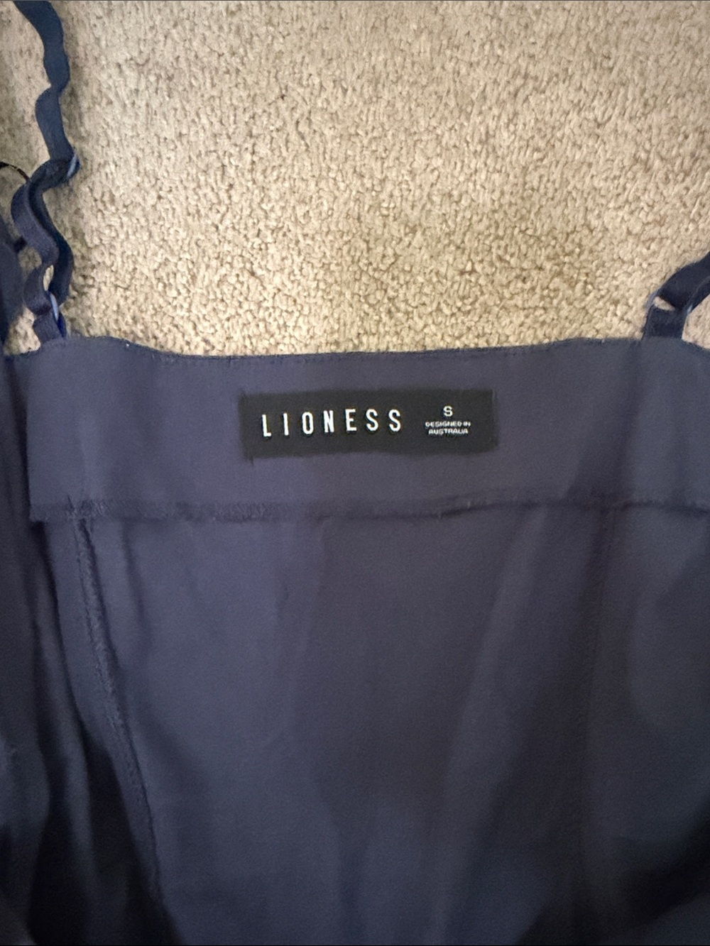 Lioness Navy Blue Mini Corset Pleated Dress - Picture 4 of 4